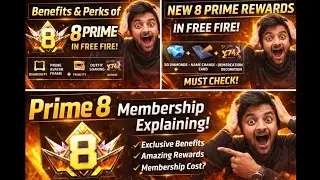 😱 FREE FIRE PRIME 8 UNLOCKED! | Prime 8 Features & Rewards Explained 🔥