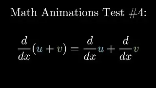 Math Animations Test #4: Text & LaTeX Transformations, Arrows
