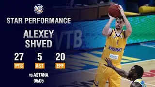 Star Performance. Alexey Shved Activates Playoff Mode vs Astana - 27 PTS, 5 AST In Game 1