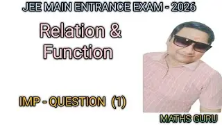 JEE MAIN 2026 21st Jan 26 Shift 1 Relation and Function Question