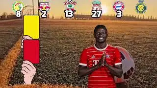 Sadio Man&eacute; Discipline Record | Yellow Cards vs Red Cards Throughout His Career