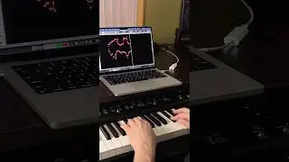 Drawing the Batman Logo With a Piano (Live MIDI Art)
