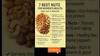 7 Best Nuts for Women Health | Healthy Nuts for Women #WomensHealth #shorts