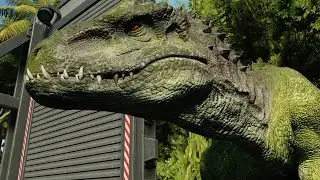 Jurassic World Evolution Franchise | Giant Indominus Rex Monster Dinosaur Dino attack(t rex  hybrid)