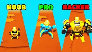 Little Robot Gameplay - NOOB vs PRO vs HACKER (iOS/Android)