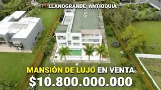 Recorrido por una de las MANSIONAES de LUJO más impresionantes de Llanogrande, Antioquia