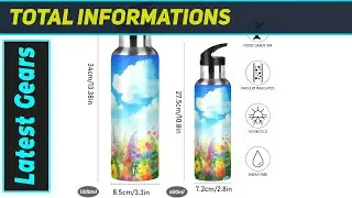 Watercolor Flower Water Bottle: Amazing Insulated Gym Buddy!