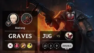 Graves Jungle vs Lee Sin - KR Challenger Patch 9.24