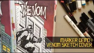 Venom Sketch Cover Colors - Marker Demo