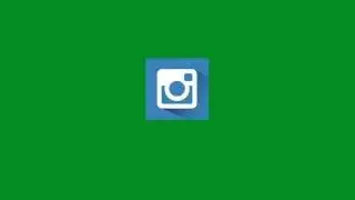 Instagram Icon Green Screen