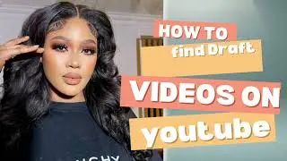 Discover Unpublished Content//Find draft videos on YouTube with these simple steps