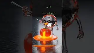 Asmar Glass Tomato Chef 🍅 | Lava Cooking Show | Melting Tomato Cutting Magic #asmr #viral #shorts