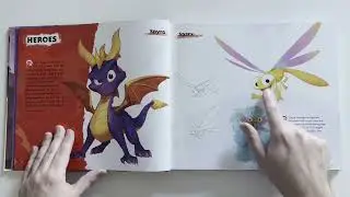 ASMR | The Art of Spyro the Reignited Trilogy (Whispered, Tracing, Tapping, Page Turning)