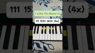 I Like To Move It 🦁 (Madagascar Theme Song) | Piano Tutorial #music #shorts