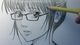 Drawing Time Lapse: Woman with Glasses