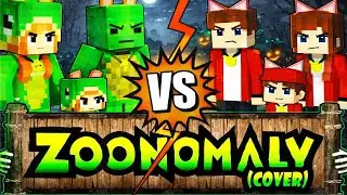 Cat JJ vs. Dog Mikey in Maizen Minecraft | Zoonomaly Theme Song (COVER)