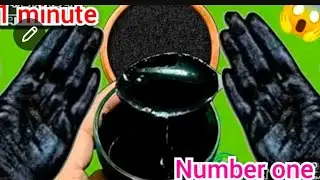 World 🌎 namber one..1 minute hair dye 😯 white hair turn black hair immediately 100% natural ✨ 🌿