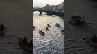 Kayaking in Liffey river, Dublin #travel #dublin #kayak #liffey