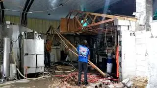 March 26, 2021 Brian Elis construction with Noah Hopkins demolition work part one
