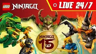 🔴 LIVE LEGO® NINJAGO 15th Anniversary Livestream!🥷Original Pilots, Trailers, Specials + MORE! 🎉