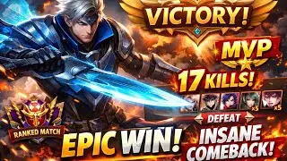INSANE WIN! Mobile Legends Ranked Match Gameplay | Epic Comeback 🔥