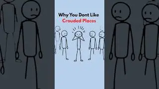 Psychology of People Who Hate Crowded Places  #psycholgyfacts #stickfigureanimation #shorts