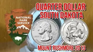 Quarter Dollar - Mount Rushmore - National Park 2013 - Commemorative coin
