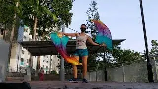 Hot Damn Silk Fan Veil Flow
