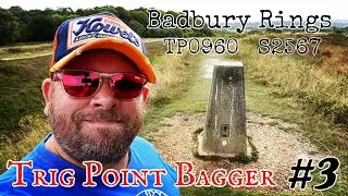 Trig Point Bagger #3 Badbury Rings - Wimborne Dorset TP0960-S2567 Ordnance Survey Bagging Location