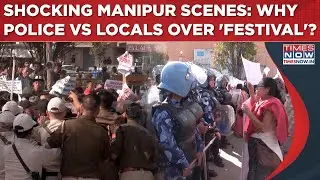 Manipur: Shocking Scenes As Police, Locals Clash| Watch Why Sangai Festival Sparked Fury In Imphal