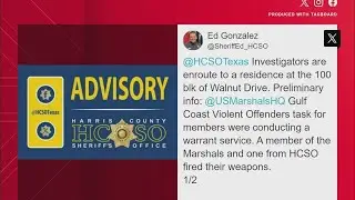 Man shot by deputy, U.S. Marshal who were serving warrant in Cloverleaf area, sheriff says