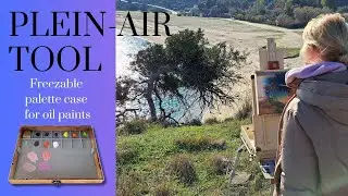 Plein-Air Tool. Freezable palette case for oil paints.