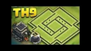 Best Town Hall 9 ( TH9) Trophy Base 2017 | Clash of Clans