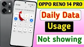 OPPO Reno 14 Pro 5g mobile daily data usage not showing | How to see daily data in oppo mobile