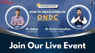 How To Create Store On #ondc | Ft. Ridham | By Krishna Choudhary