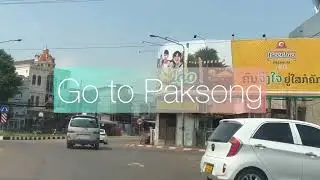 Driving🚘 (Route guide) Pakse to Paksong 45km,Champasack,Laos🇱🇦