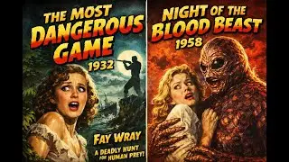 Double Feature -The Most Dangerous Game and Night of the Blood Beast (with vintage cartoons)
