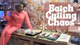 Snowed Out of My She Shed ❄️ | Chaotic Batch Cutting to Kick Off 2026 | BTS of my Sewing Prep