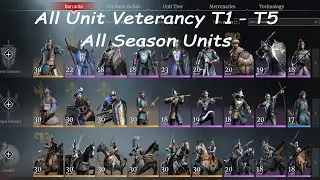 Conqueror's Blade - All Units Veterancy 