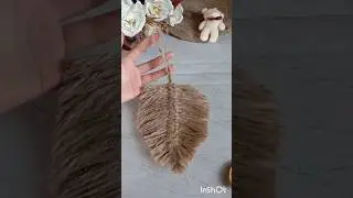 DIY jute rope wall hanging🍂 #diy  #art #wall art