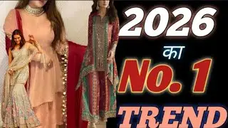 Partywear trends 💫 2026 का!!#fashiontrends #indianfashion #wedding #trending#youtubevideo 