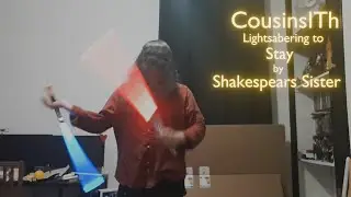 Spinning lightsabers to 'Stay' by Shakespears Sister.