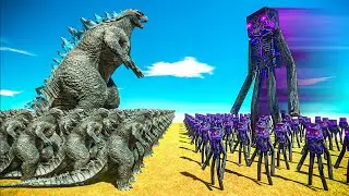 Godzilla 2014 vs Enderman Minecraft