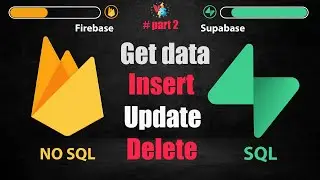 Flutter Supabase database query Get data ,insert , update and delete #sql #tutorial #شرح