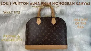 Обзор сумки Louis Vuitton Alma PM из канвы Monogram: распаковка, детали, размеры и история сумки