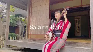 【Sakura Rain/SAYO KOMADA】Japanese shamisen girl/kimono style