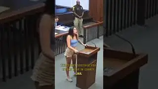 Woman gets sentenced to 1 year in jail for breaking a bottle over someone's head #court #judge