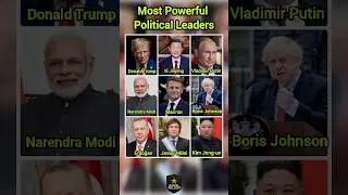 Top 9 Most Powerful Political Leaders in the World 2025 🌍 #trending #shorts
