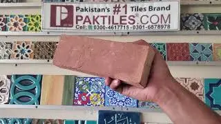 Red Gutka Brick Wall Tile Design In Pakistan l Home Delivery Service All Pakistan 🇵🇰 