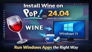Установка Wine на Pop!_OS 24.04 (Noble с Cosmic Desktop) &ndash; правильный запуск приложений Windows.